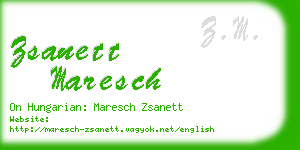 zsanett maresch business card